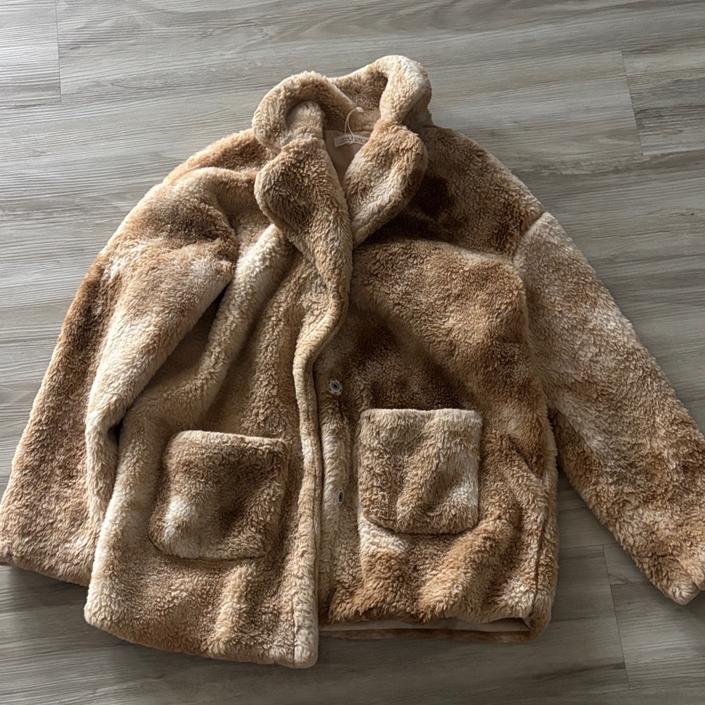 12th Tribe Tan Teddy Jacket